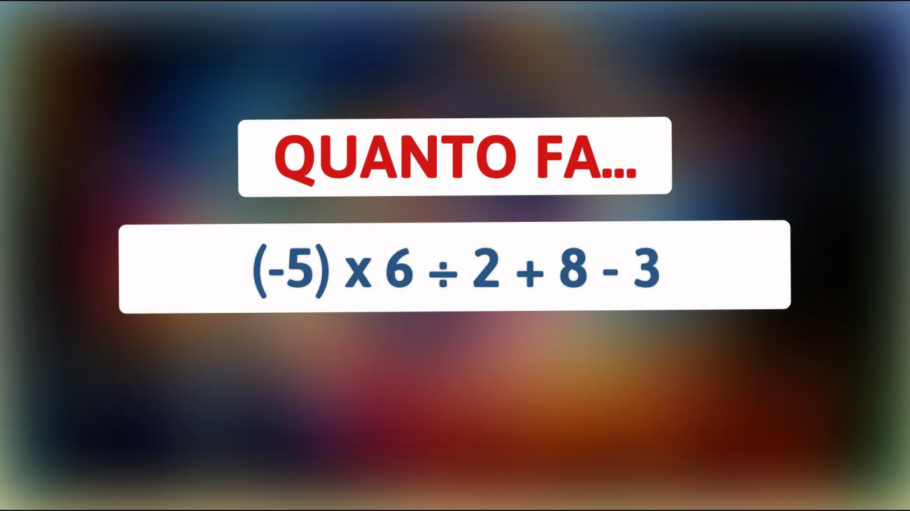 \"Sei abbastanza geniale da risolvere questo rompicapo matematico? Sfidiamo la tua intelligenza!\""