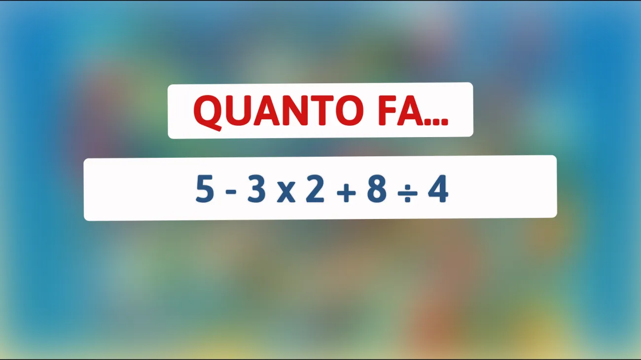 \"Solo i più intelligenti risolvono questo indovinello matematico! Riuscirai a scoprire la risposta?\""