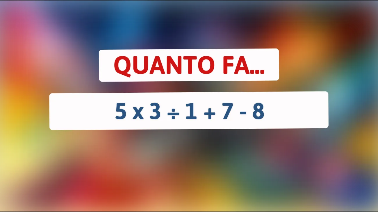 Riesci a Risolvere Questo Indovinello da Genio? Solo il 5% Trova la Soluzione!"