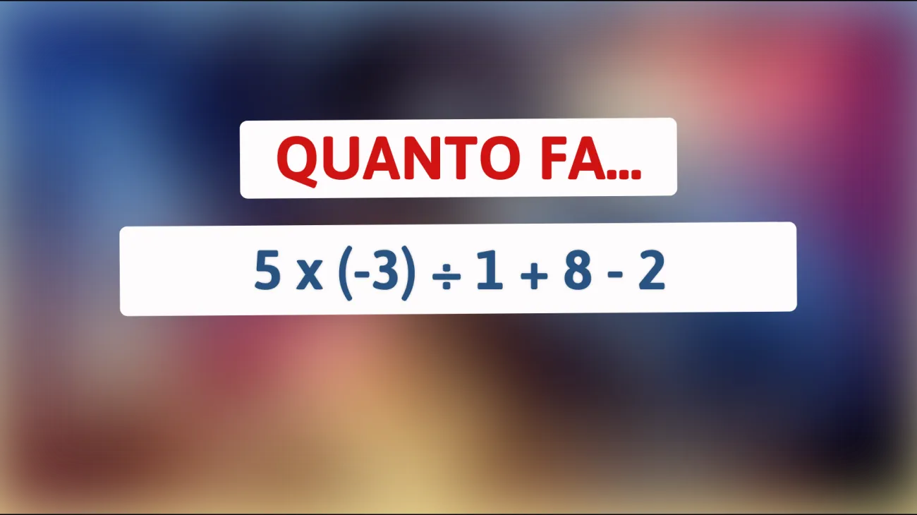 Sfida il tuo cervello: solo i veri geni riescono a risolvere questo semplice calcolo matematico! Sei all'altezza?"