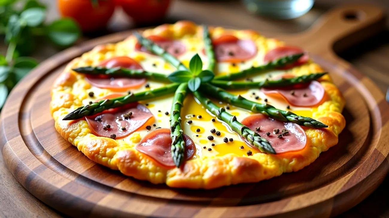 frittata asparagi toma"