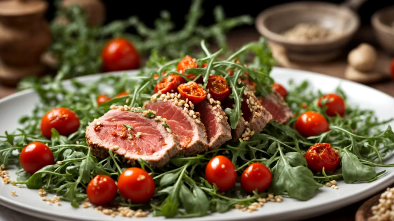 tonno pomodori secchi rucola"