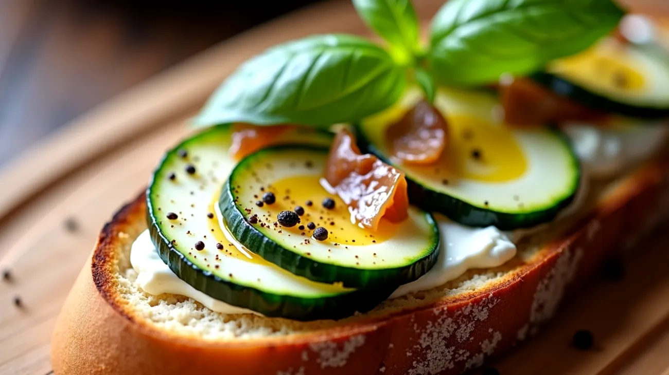 Ricotta acciughe zucchine croccanti"