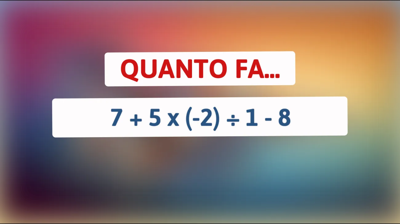 Scopri se sei un vero genio con questo semplice indovinello matematico! Puoi risolverlo?"