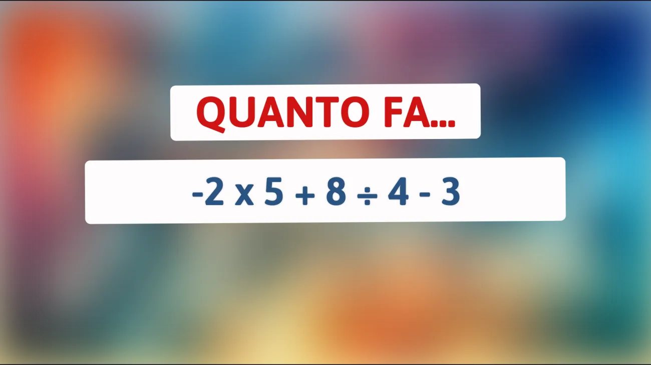 Sfida il tuo cervello a risolvere questo semplice problema matematico: solo l'1% riesce!"
